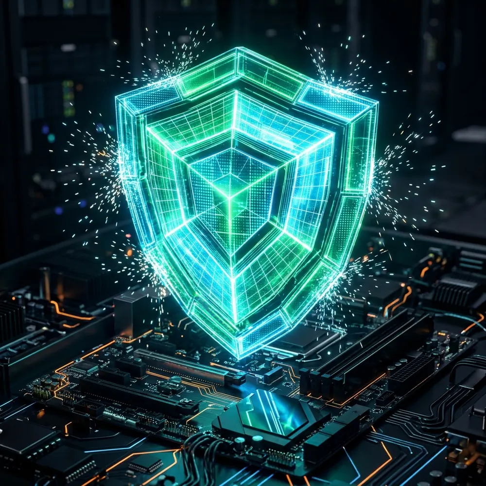 Cybersicherheit und Systemhärtung Illustration